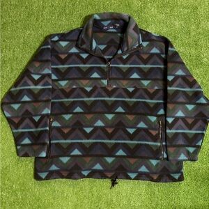 90s Northern Isles Aztec Pullover Fleece Sweater